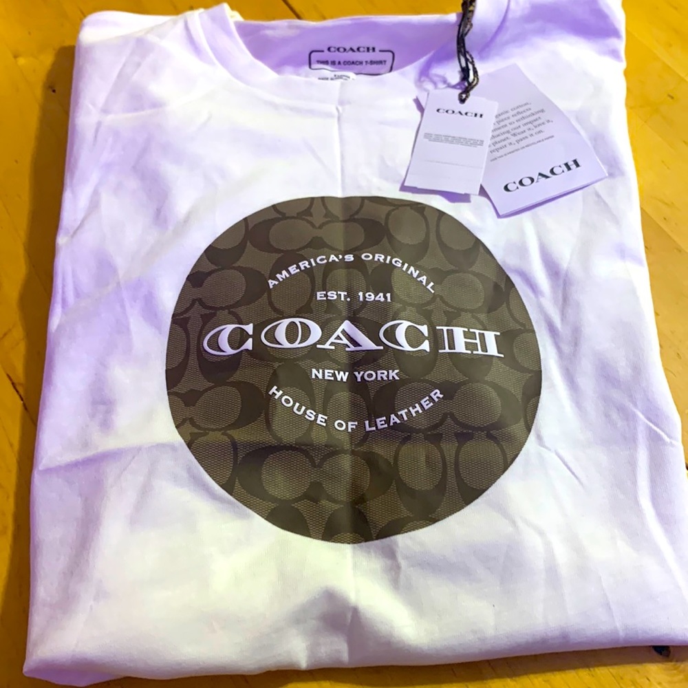 Brand new never been worn organic cotton coach T-shirt